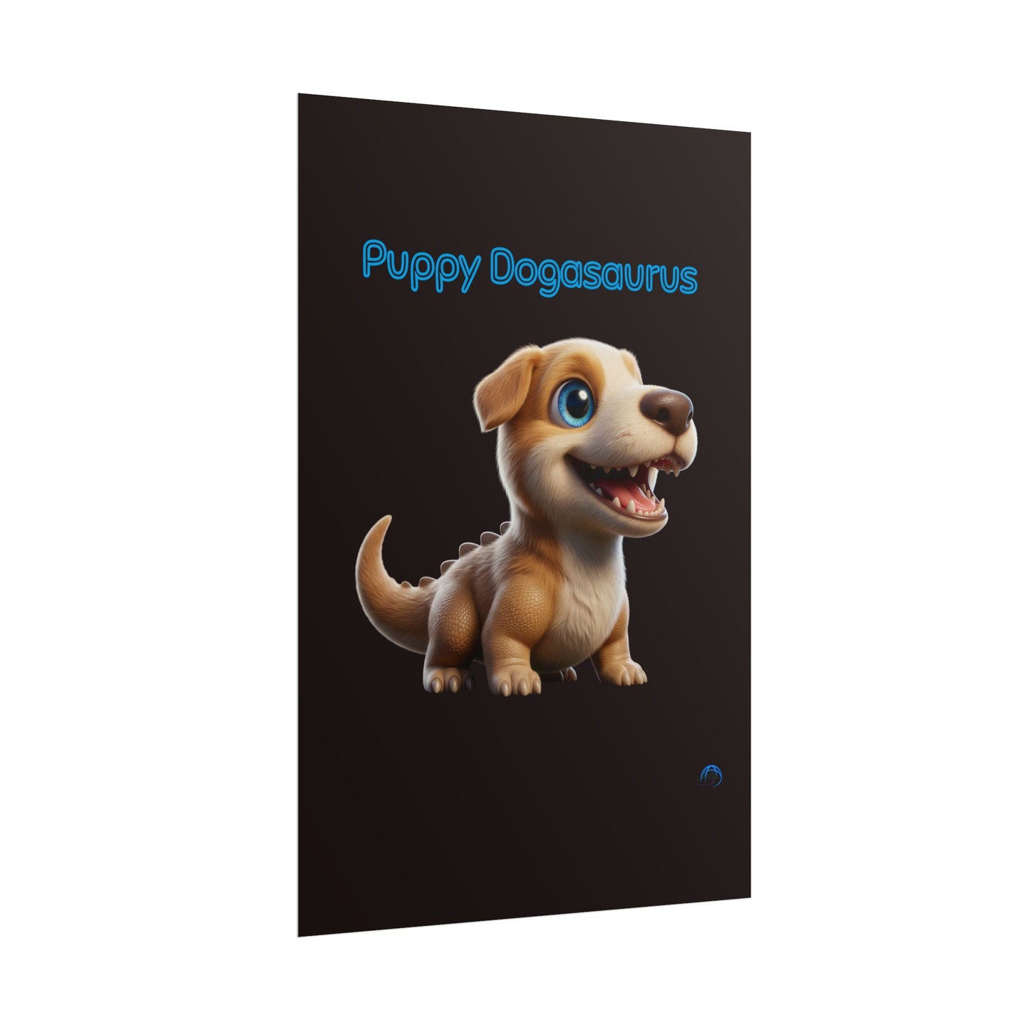 Puppy Dogasaurus™ Rolled Poster – Cute Dinosaur Character Kids Wall Art
