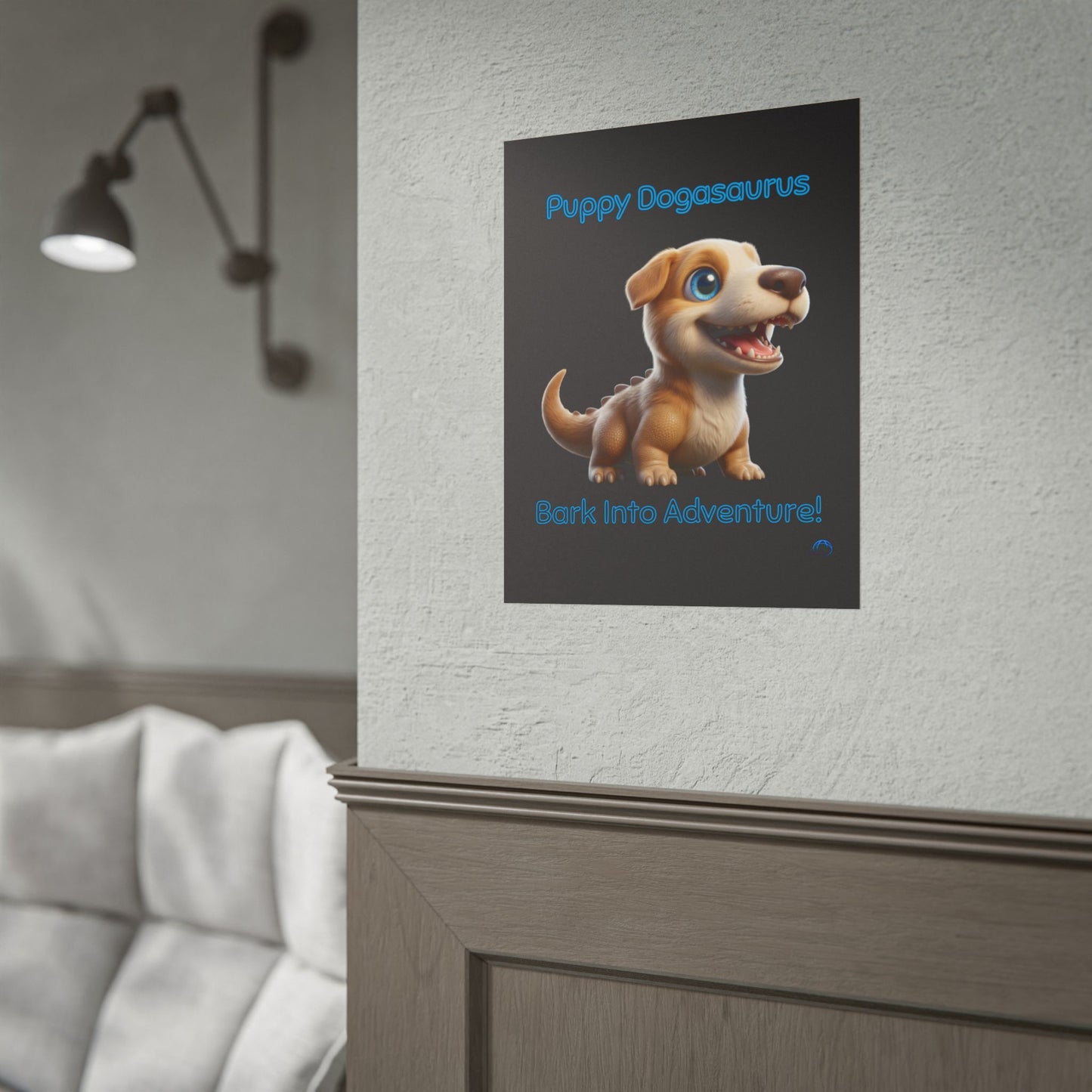 Puppy Dogasaurus™ Rolled Poster – Bark Into Adventure! Kids Wall Art