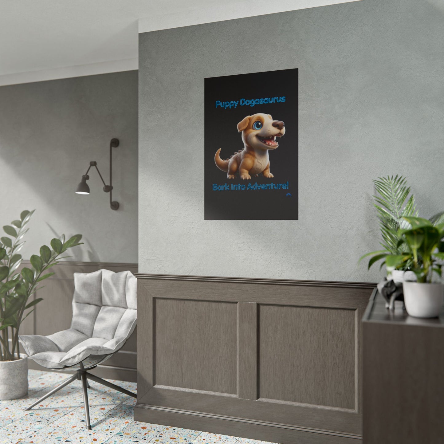 Puppy Dogasaurus™ Rolled Poster – Bark Into Adventure! Kids Wall Art