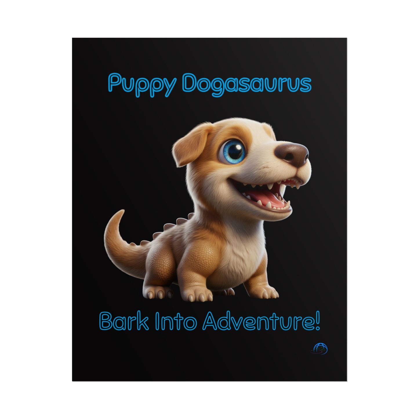 Puppy Dogasaurus™ Rolled Poster – Bark Into Adventure! Kids Wall Art