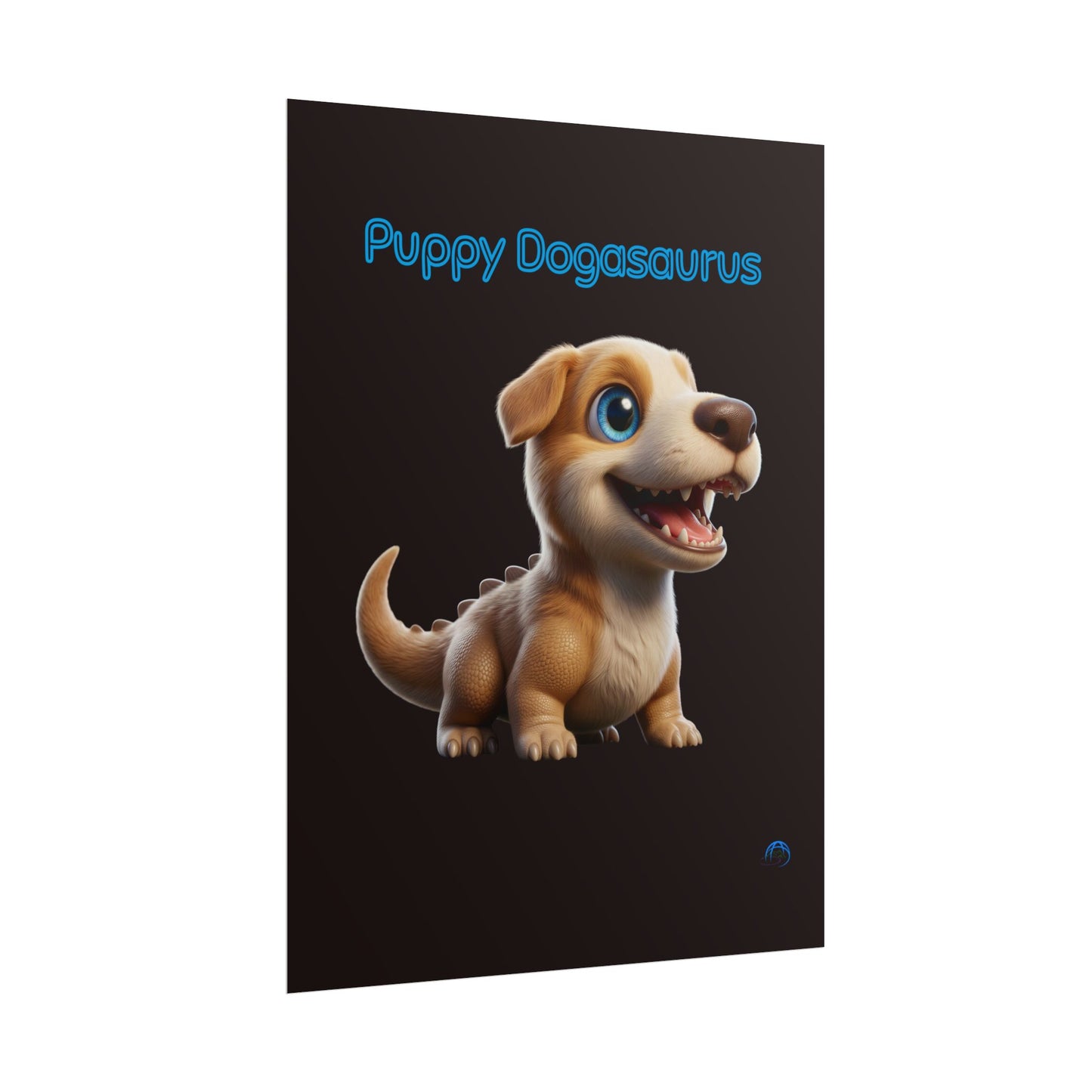 Puppy Dogasaurus™ Rolled Poster – Cute Dinosaur Character Kids Wall Art
